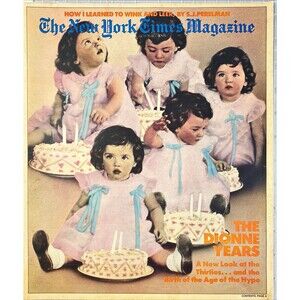 The New York Times Magazine Cover Page "Childs 2nd Birthday" Print Photo 1978